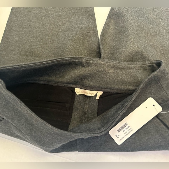 Soft Surroundings perfect ponte skinny ankle pants grey NWT Sz-S. Y11 - Picture 4 of 9